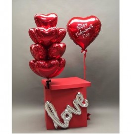 Коробка с шарами "Любовь"